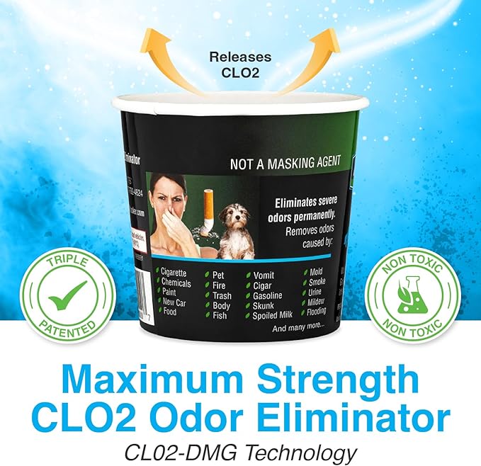 Auto Shocker Strong Car Odor Eliminator, Eco-Friendly ClO2 Odor Remover - Image 4