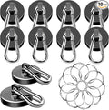 MIKEDE Magnetic Hooks Heavy Duty, 110LBS+ Strong Neodymium Magnets by MIKEDE