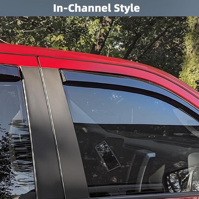 in Channel Window Visors for Jeep Compass 2017 2018 2019 2020 2021 2022 2023 - Image 3
