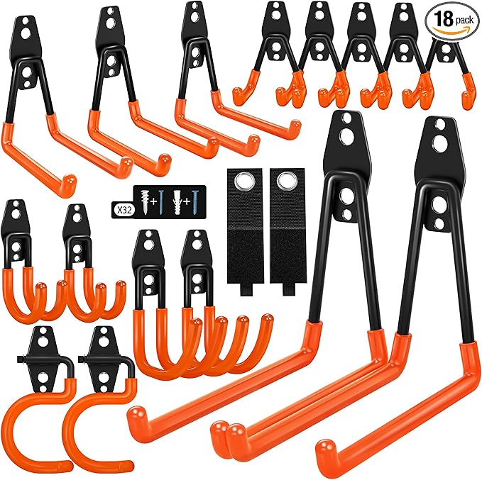 18 Pack Garage Hooks Heavy Duty by Unknown