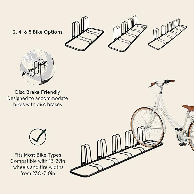 Retrospec Stash Rack 2, 4 & 5 Bike Floor Stand Bicycle Storage Organizer - Image 2