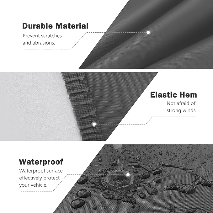 MORNYRAY Compatible with Mazda MX-5, Car Cover Outdoor Waterproof Sun Rain Snow - Image 5