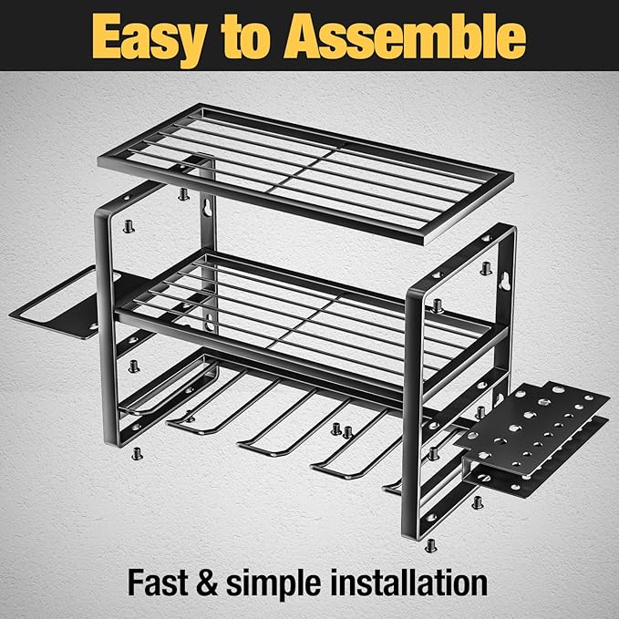 YYR Heavy Duty Power Tool Organizer Wall Mount, Cordless Drill Hanger Storage - Image 9