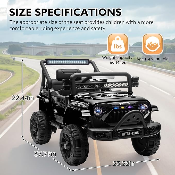 12V Ride on Electric Truck Car for Kids, 12V Kids Electric Vehicles w/Remote - Image 4