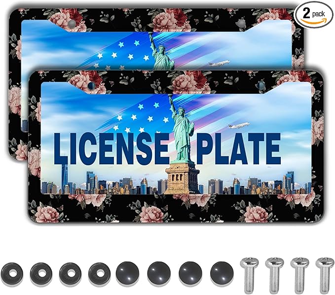 Fun License Plate Frame Protector License Plate Frames by Unknown