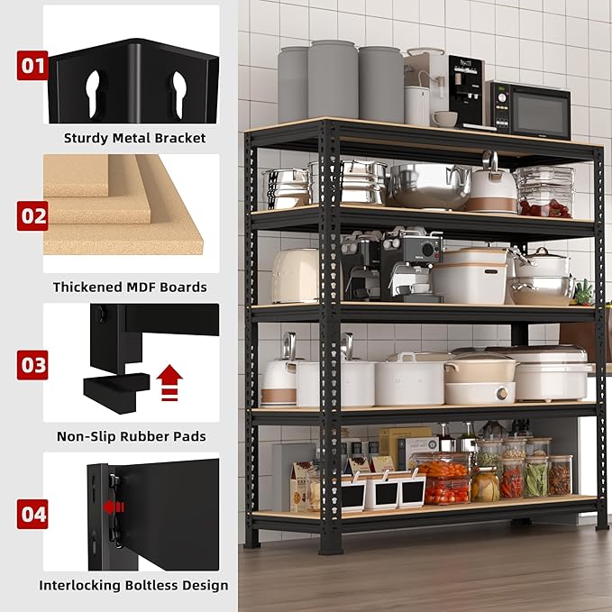5-Shelf Heavy Duty Shelving - Image 4