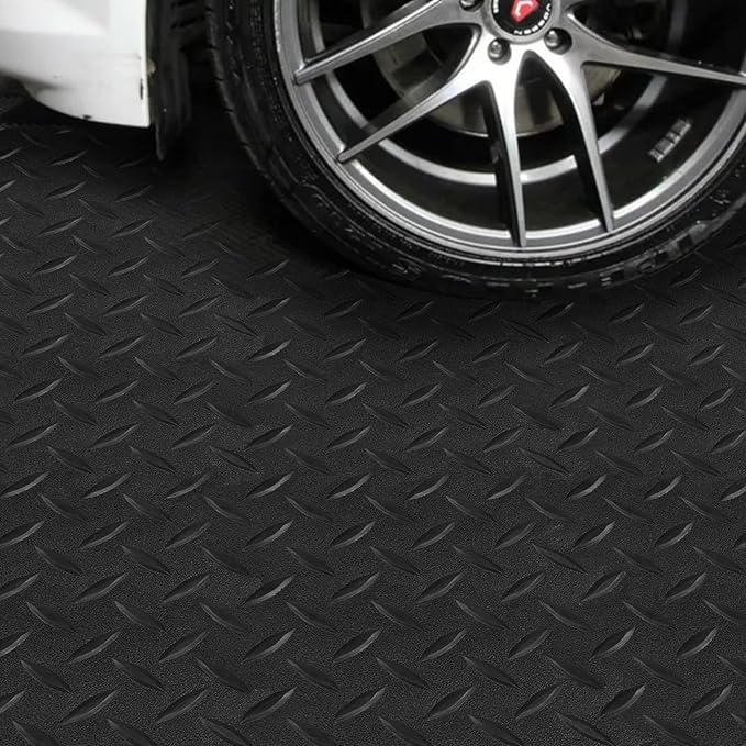 Boshen 5Ft x 12Ft Rubber Flooring Mats 1.6mm Diamond Plate Flooring Roll 60sqft - Image 4