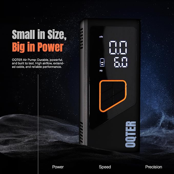 Tire Inflator Portable Air Compressor, 150PSI Portable Tire Inflator - Image 2
