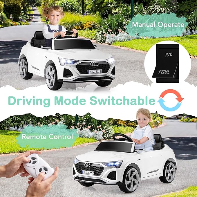 Licensed Audi SQ8 Ride on Car by OLAKIDS, 12V Kids Electric Vehicle - Image 4