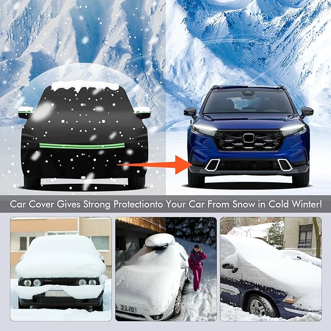 Car Cover for Honda CRV 1997-2025, Toyota RAV4 1996-2025, 210D Outdoor - Image 6