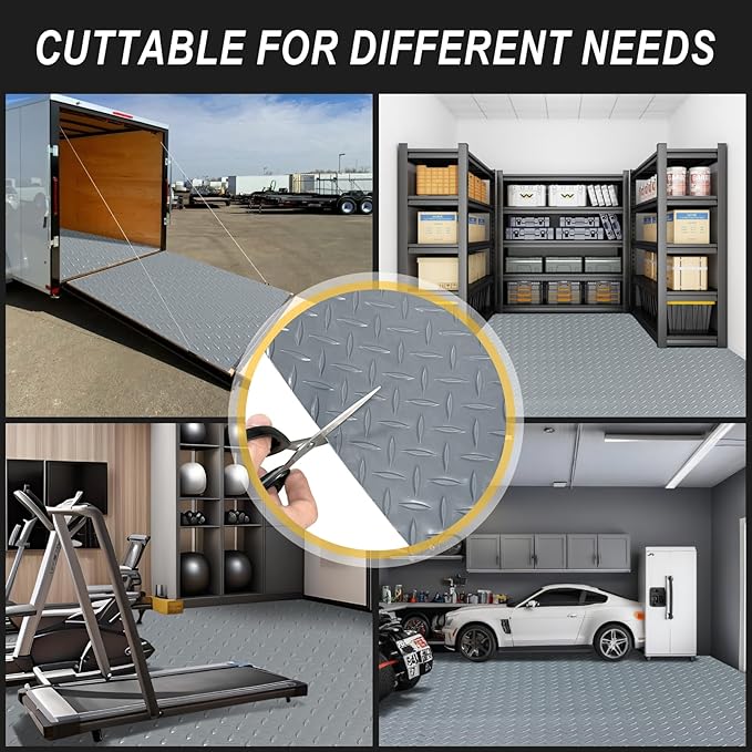 4x10FT Garage Floor Mat, 2.8mm Thickened Flooring Roll - Image 5