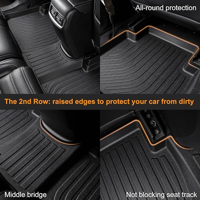 Binmotor-All Weather Floor Mats Cargo Liner Set - Image 5