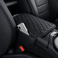 Car Center Console Cover, Leather Car Armrest Cover Cushion by SAMGCHI
