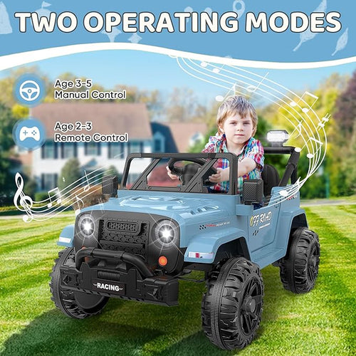 12V Ride On Truck Car with Remote Control, Kids Electric Vehicles with - Image 2