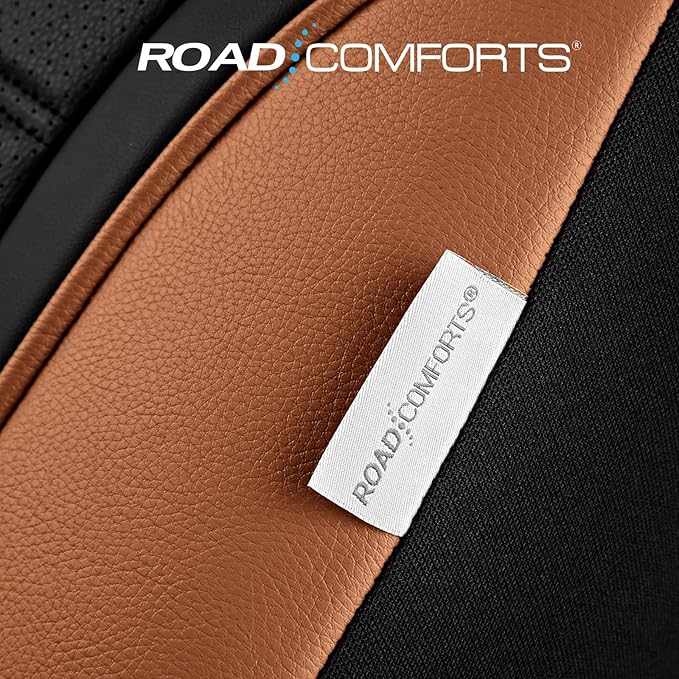 Road Comforts Leather Seat Covers, Breathable Car Seat Covers Full Set - Image 6