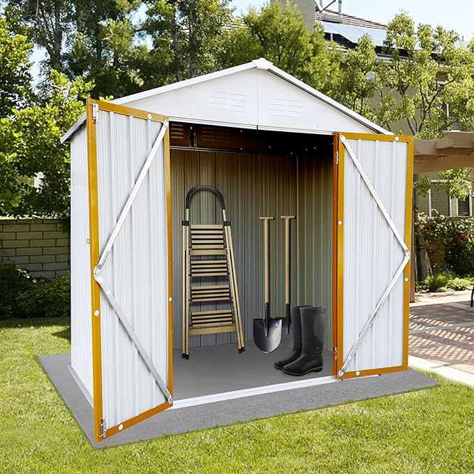 4x6 FT Outdoor Metal Storage Sheds - Image 3