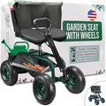 Garden Seat with Wheels – Adjustable 360° Swivel Gardening Stool with Hydraulic by Unknown