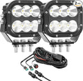 LED Light Pods, Offroad Driving Lights 5 Inch 120W 10000lm Off Road LED Work by SanYoung-AutomotiveLights