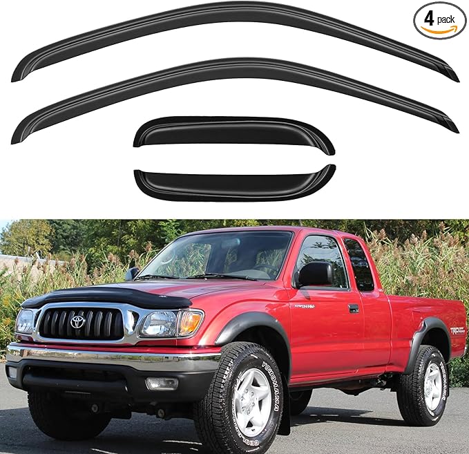 Window Visors Rain Guards Shield by YQAUTEC