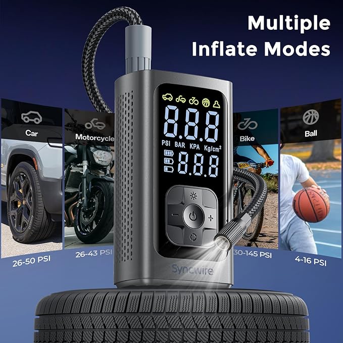 Syncwire Tire Inflator Portable Air Compressor - Image 4