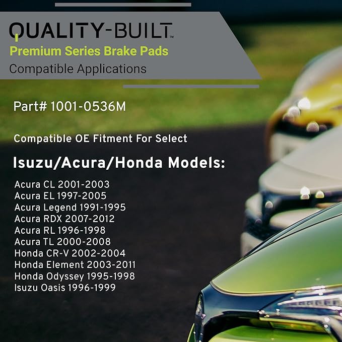 Premium Semi-Metallic Rear Brake Pads Compatible - Image 3