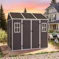 8x7 FT Outdoor Storage Resin Shed by Unknown