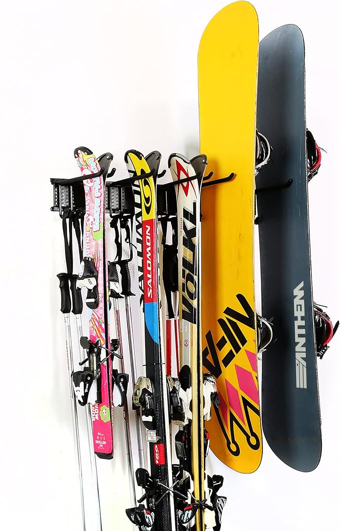 Ultrawall 24-Inch Wall Mounted Ski Rack, Holds Up to 300lbs, Powder-Coated Steel - Image 7