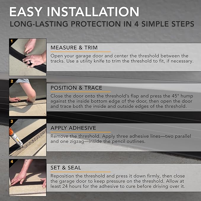 Storm Shield® 16’ Garage Door Seal Threshold Strip - Image 5