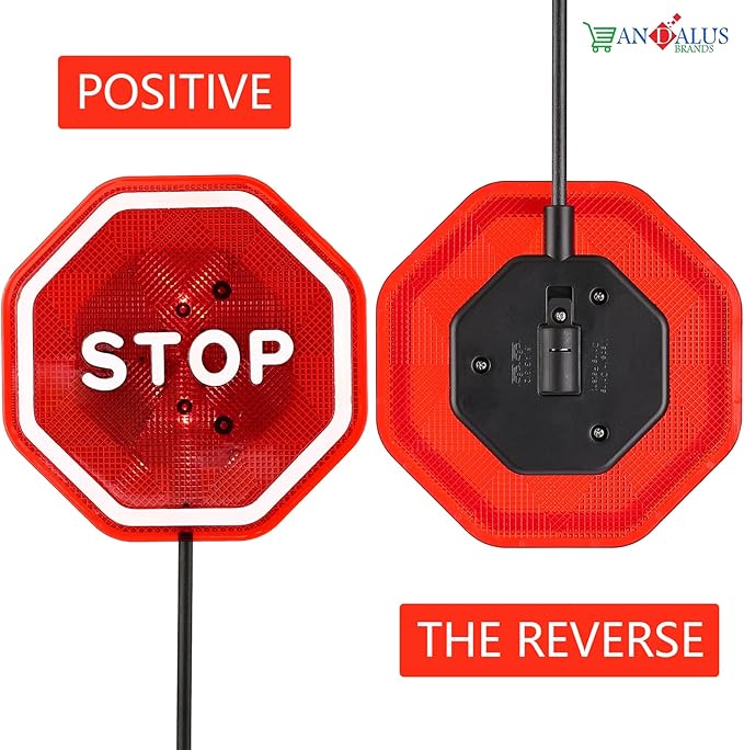 Andalus Brands Flashing LED Stop Sign Garage Parking Assistant System | Bumper - Image 8