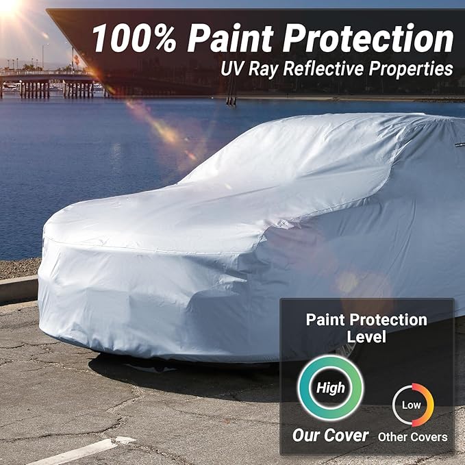iCarCover Premium Car Cover for 1977-1985 Chevy Impala 4-Door, 2-Door Heavy - Image 3