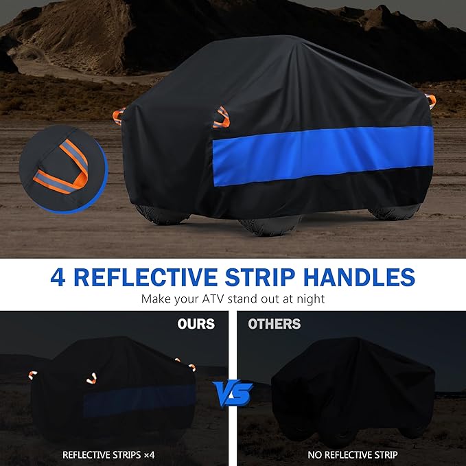 MORNYRAY ATV Cover Waterproof Heavy Duty Universal Quad Cover Outdoor Storage - Image 6