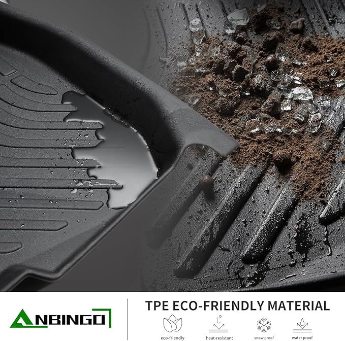 ANBINGO®-Floor Mats for Genesis GV70 2025-2022 TPE Fits Front& Rear Row GV70 - Image 4