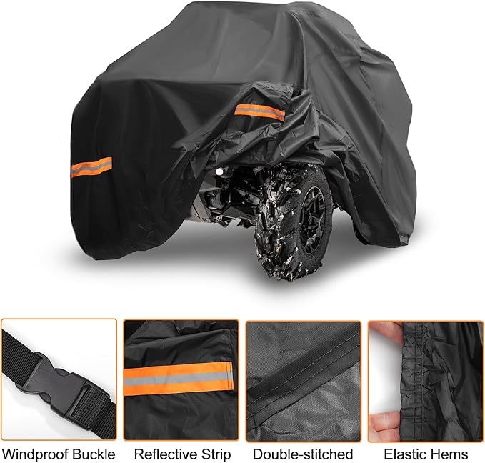 X AUTOHAUX ATV Cover for Can-am Outlander MAX XT DPS/XT-P Waterproof 4 Wheelers - Image 4