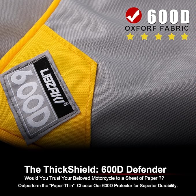 Motorcycle Cover with Side+Top Box LI LIBZAKI Heavy Duty 600D Waterproof - Image 2