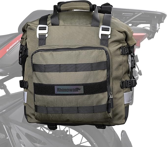 Rhinowalk Motorcycle Saddlebags Waterproof 20-25L Motorcycle Side bag Motorbike by Rhinowalk