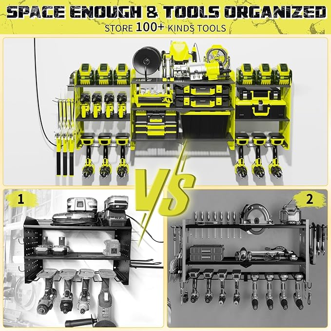 45" Large Power Tool Organizer Wall Mount - Image 2