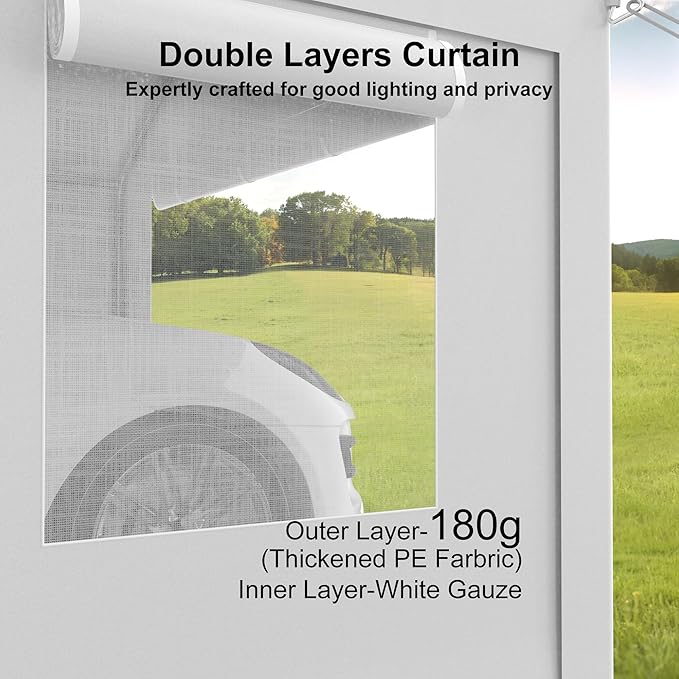 13x20ft Carport Heavy Duty, Portable Garage - Image 4
