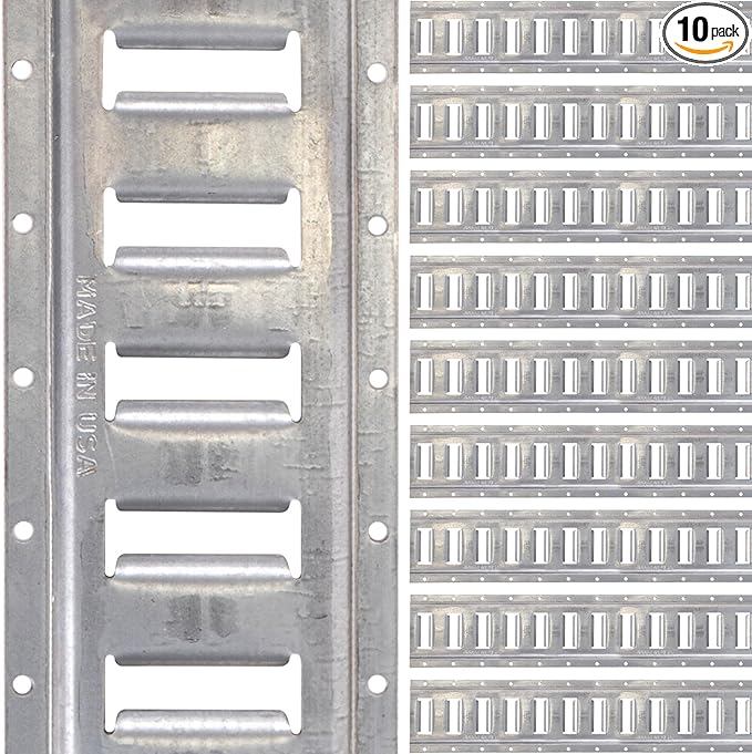 US Cargo Control Horizontal E Track, 5 Foot Length Cargo E Track, Galvanized by USCargoControl