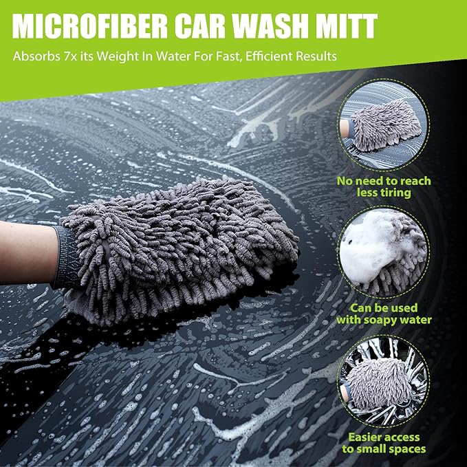 2 Pack 1300 GSM Car Drying Towel, Microfiber Towels - Image 6