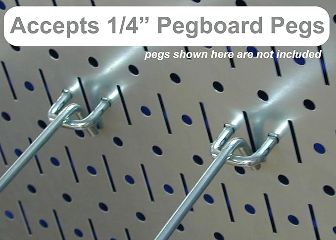 Wall Control Metal Pegboard Tool Organizer and Gray Metal Pegboard Pack - Image 4
