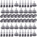 60 Pack Rocaris Carbon Steel Wire Wheel Brush Set by Rocaris