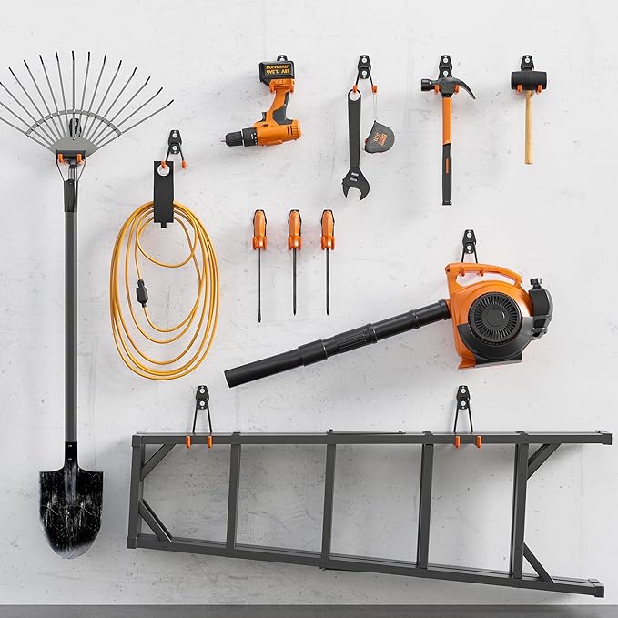 BONTEC Heavy Duty Garage Hooks, Anti-Slip Coated Black Steel - Image 7