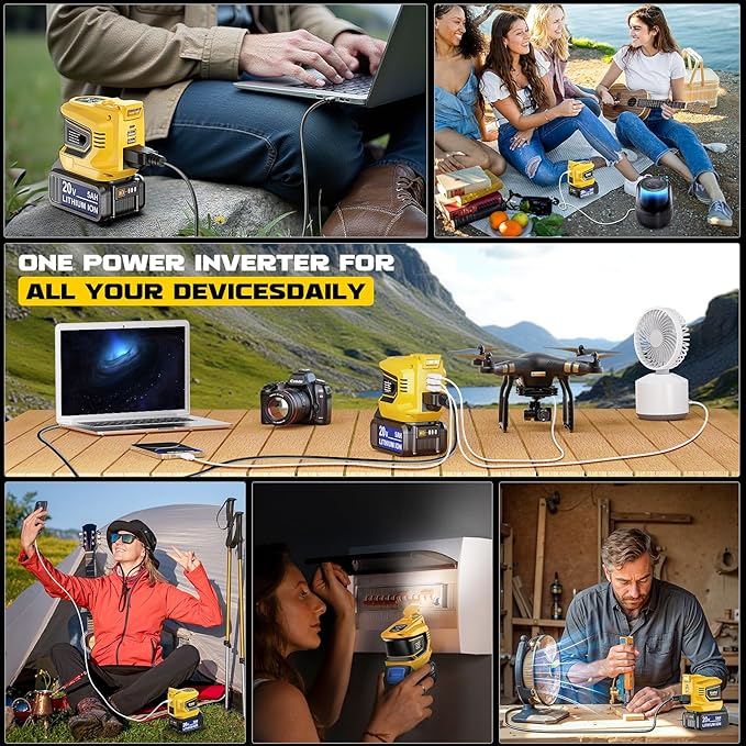 Power Inverter 200W Portable Power Station Generator Compatible - Image 8