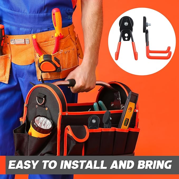 Landhoow Large Magnetic Hooks Heavy Duty Garage Magnet Hooks Strong Storage - Image 7