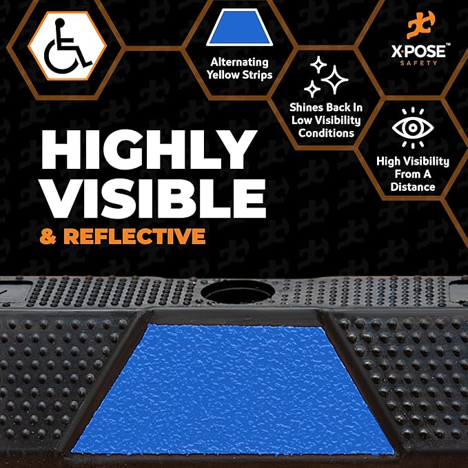 Xpose Safety 72" Heavy Duty Rubber Parking Stopper – 10 Pack Wheel Blocks - Image 4