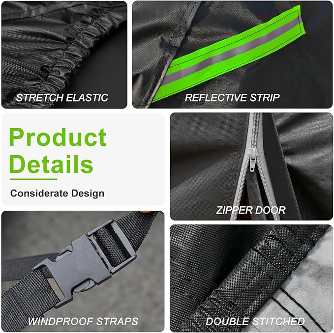 KouKou Car Cover Waterproof All Weather, 7 Layers Outdoor Car Cover - Image 3