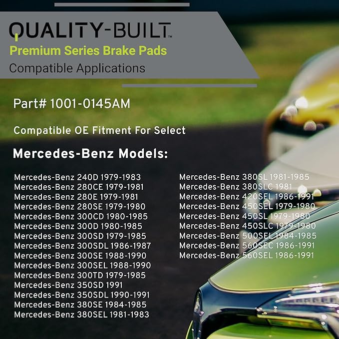 Premium Semi-Metallic Front Brake Pads Compatible - Image 3