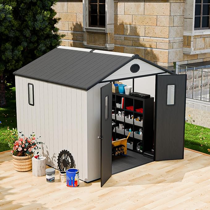 COOS BAY Resin Outdoor Storage Shed - Image 5