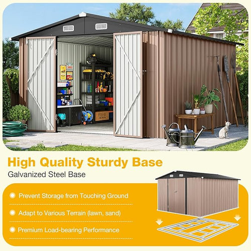 10x12 FT Outdoor Storage Shed - Image 2