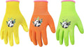 HANDLANDY 3 Pairs Kids Gardening Gloves Latex Free, Nitrile Coated Children by HANDLANDY